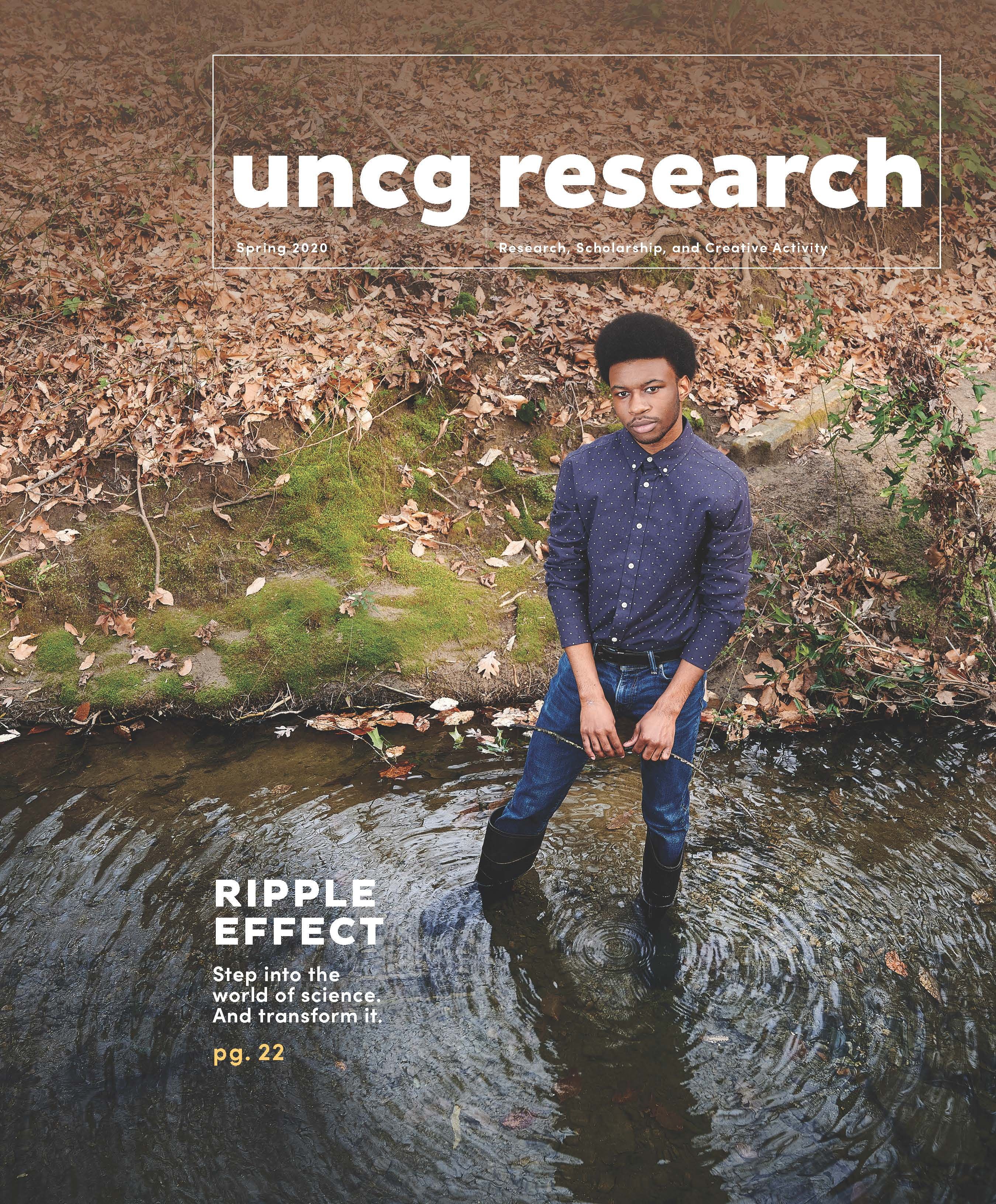 Cover of UNCG's Spring 2020 Research Magazine