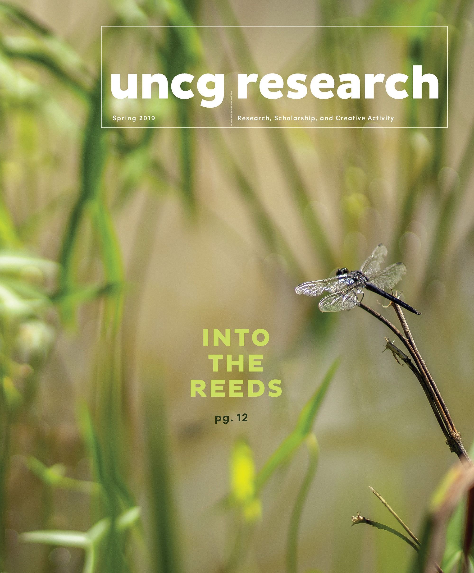 Cover of UNCG's Spring 2019 Research Magazine