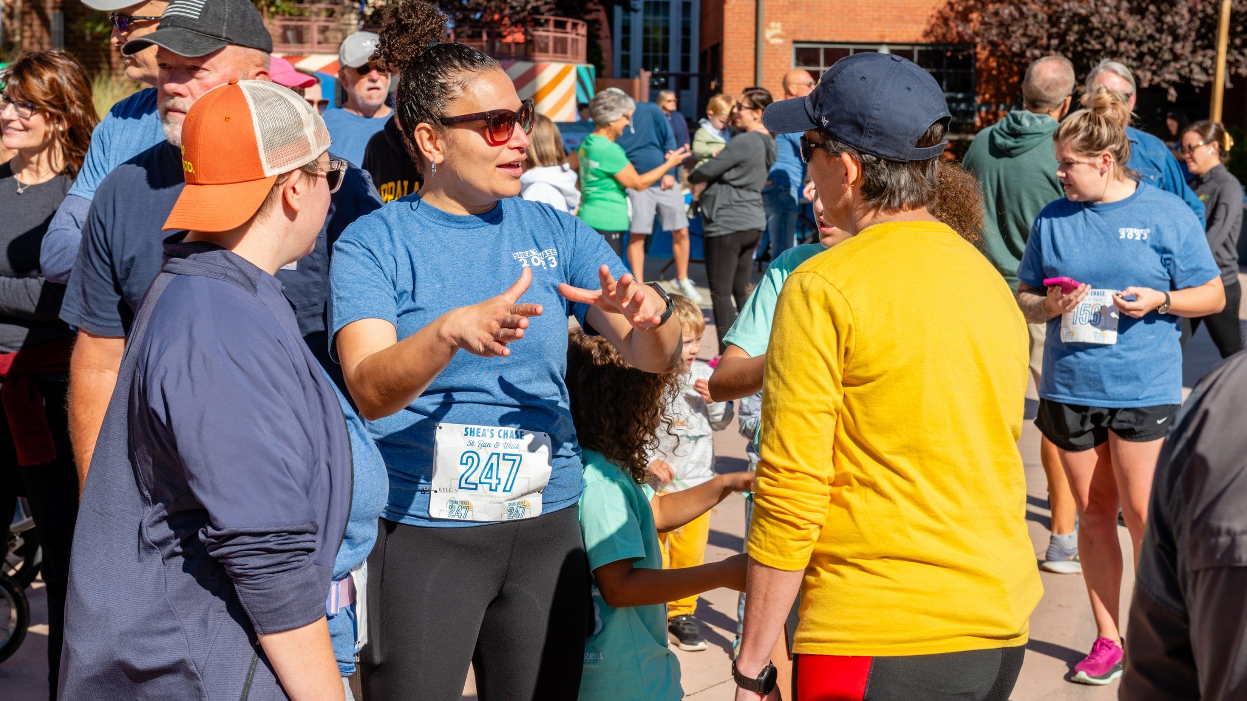 Gayle Rose and other associates participate in Shea's Chase 5k to support Guilford mental health services