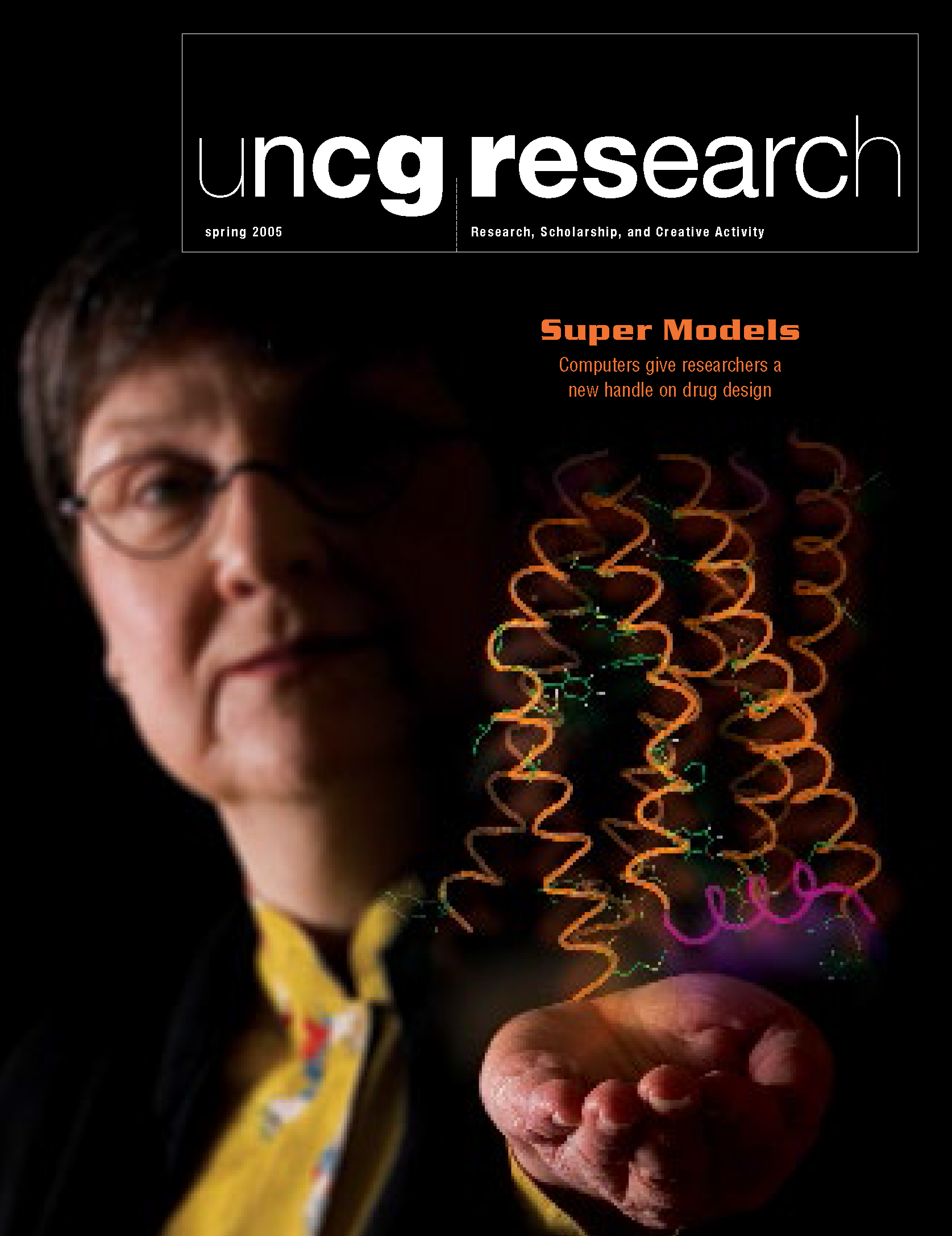 Cover of UNCG's Spring 2005 Research Magazine