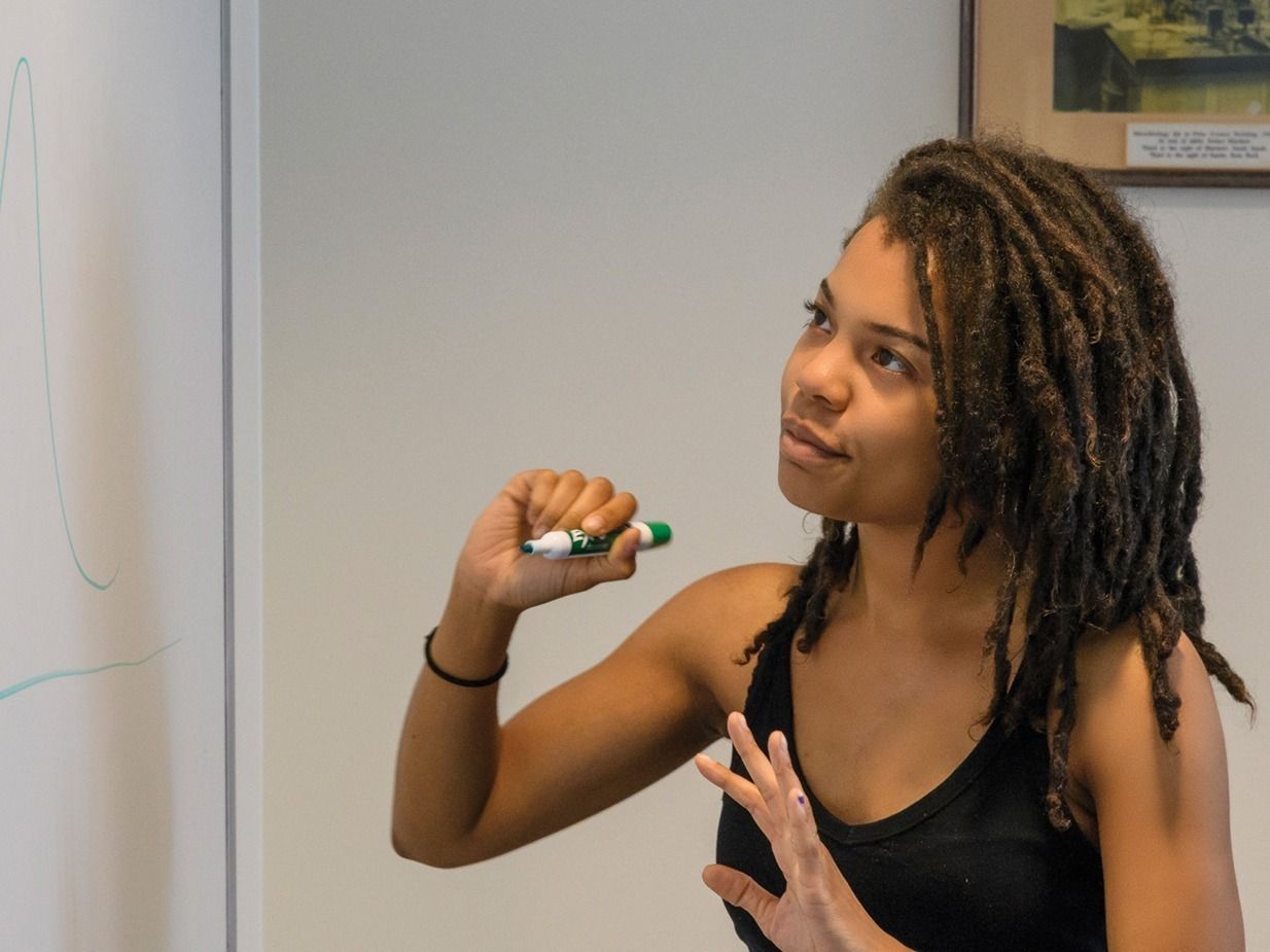 Anissa Kennedy presenting findings