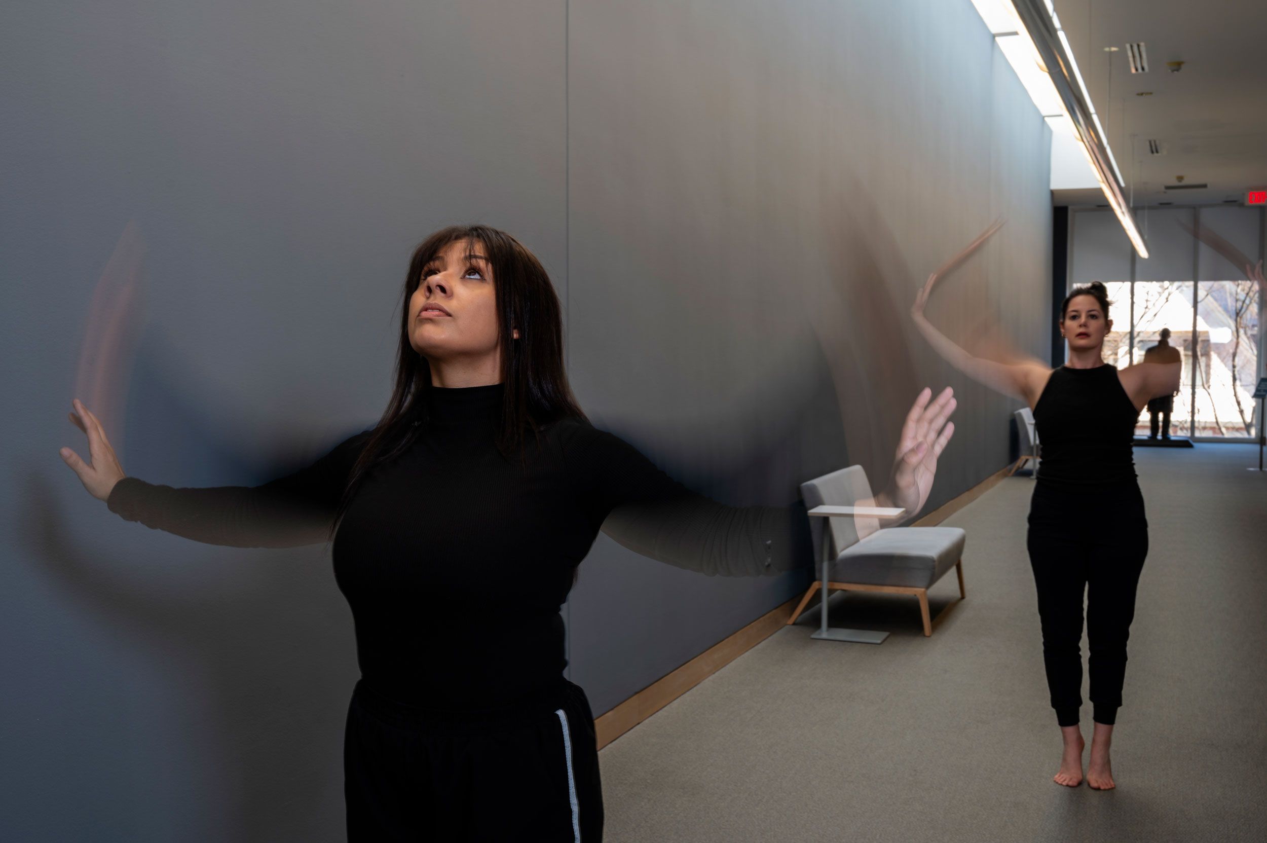 Liz Aderson and Tiffany Moss Hale dancing