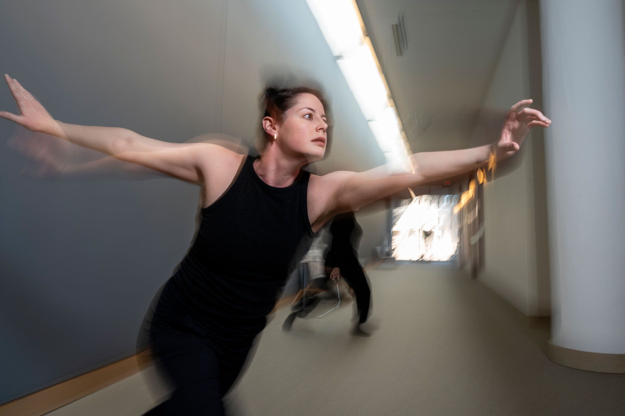 Tiffany Moss Hale and Liz Anderson dancing