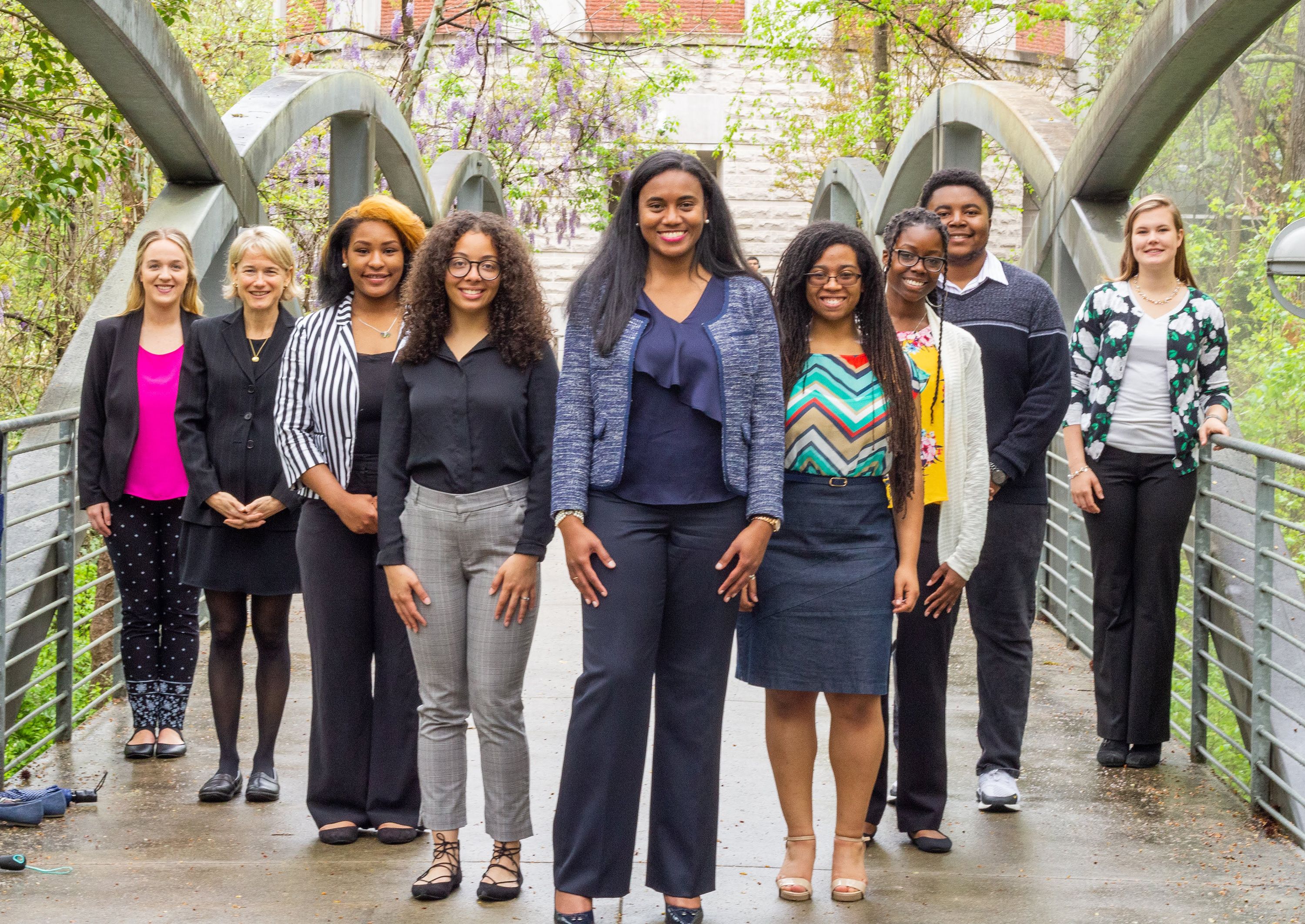 Smith Lee and members of her Centering Black Voices lab