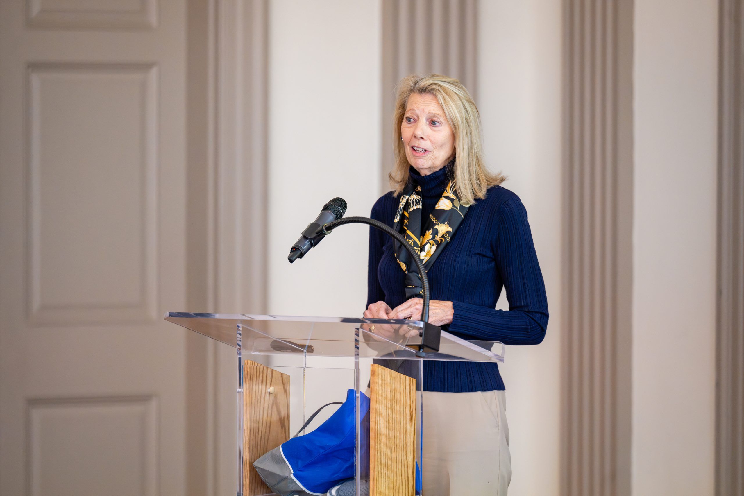 Terri Shelton speaking at CYFCP's luncheon