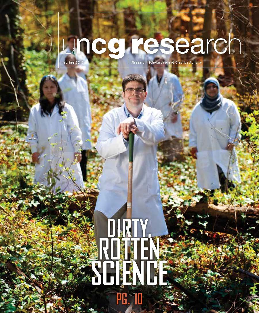 Cover of UNCG's Spring 2010 Research Magazine