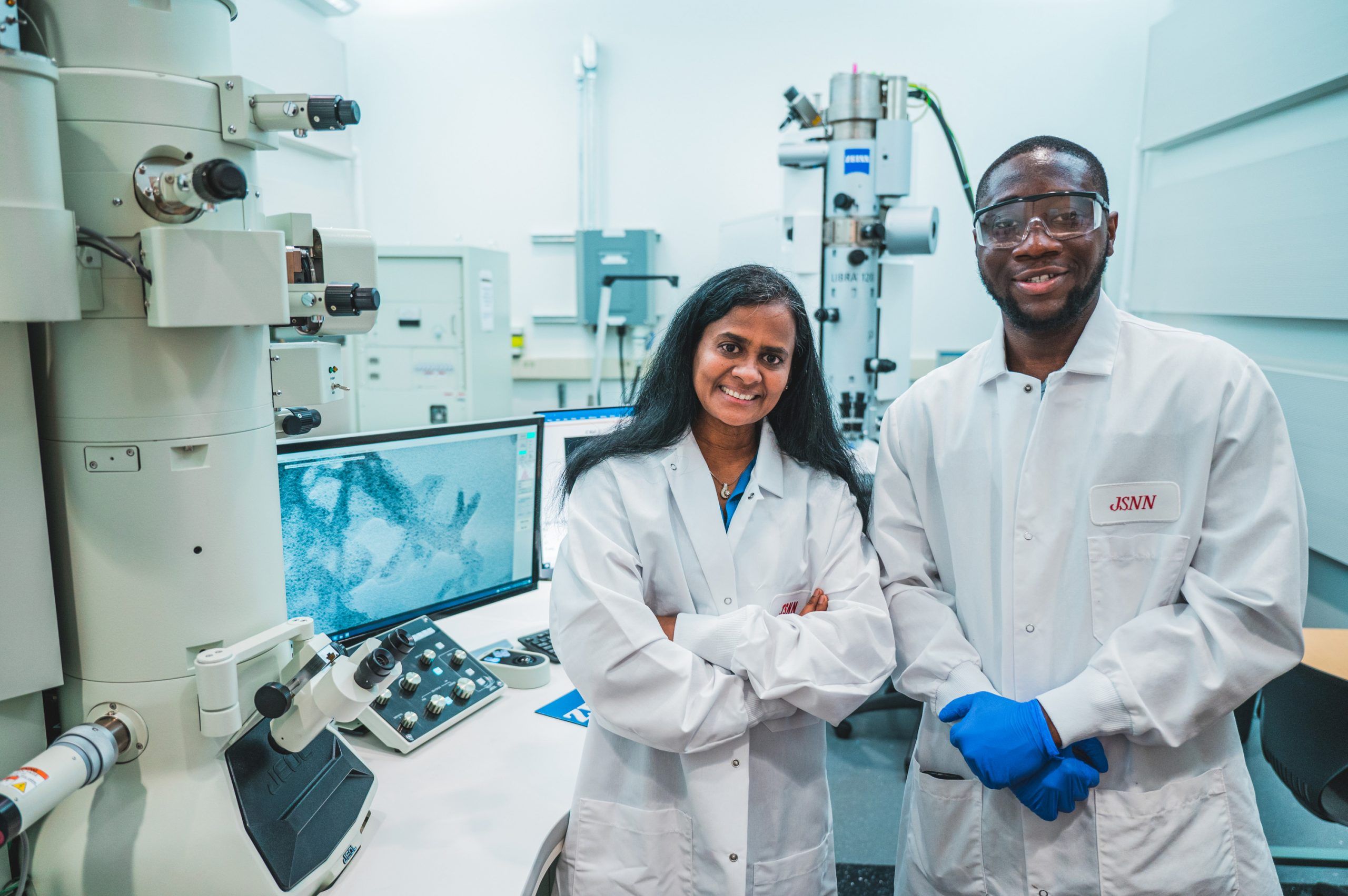 Rathnayake and student Kelvin Adrah