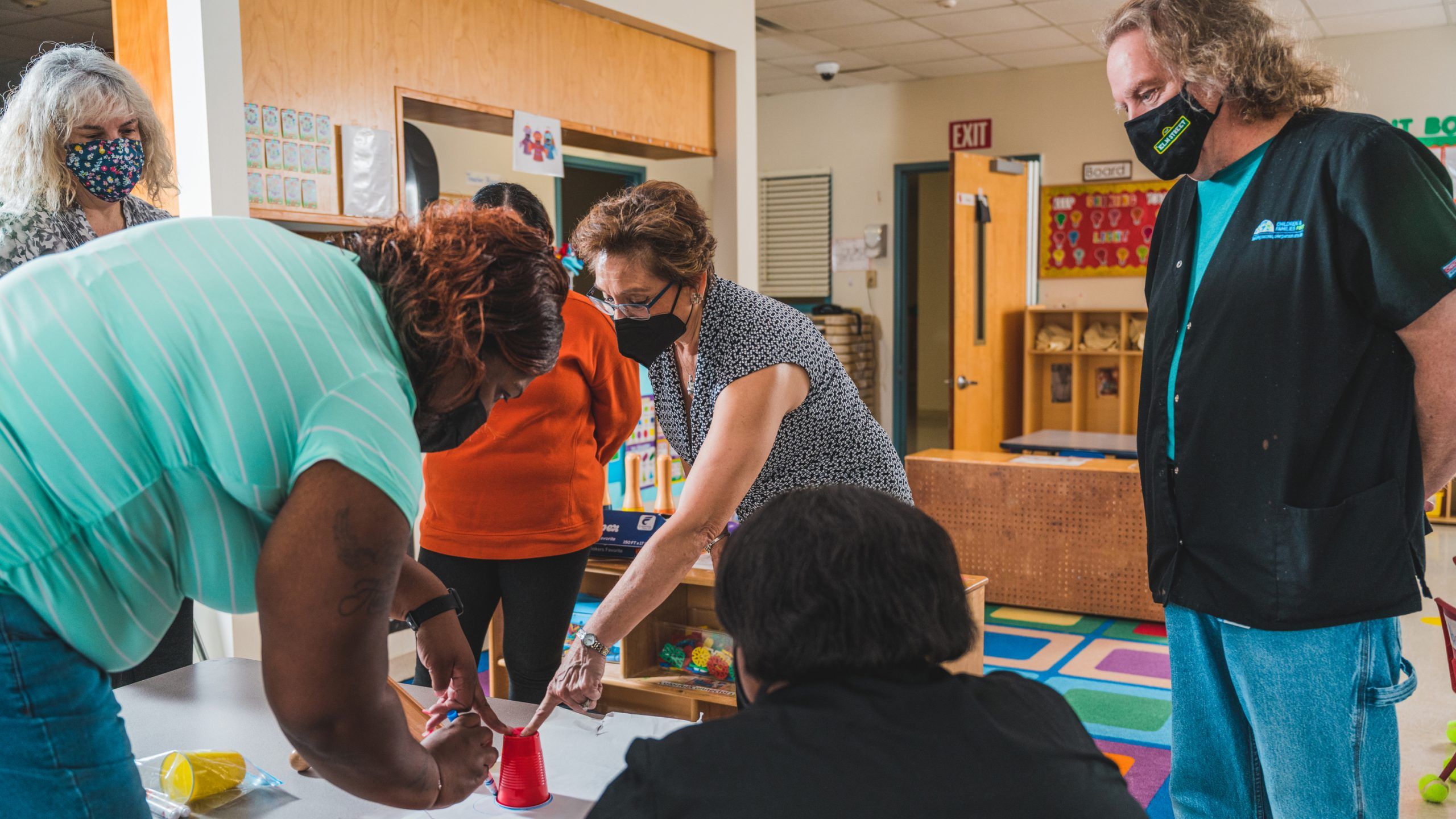 Dr. Mendez working with project participants. 