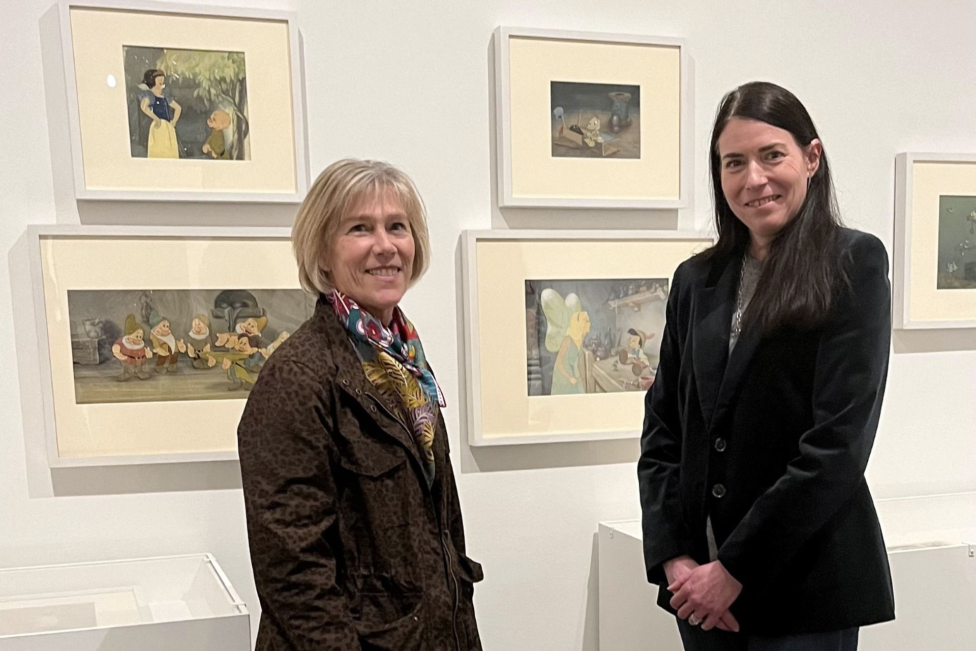 Stamey and Holian in the Disney exhibit