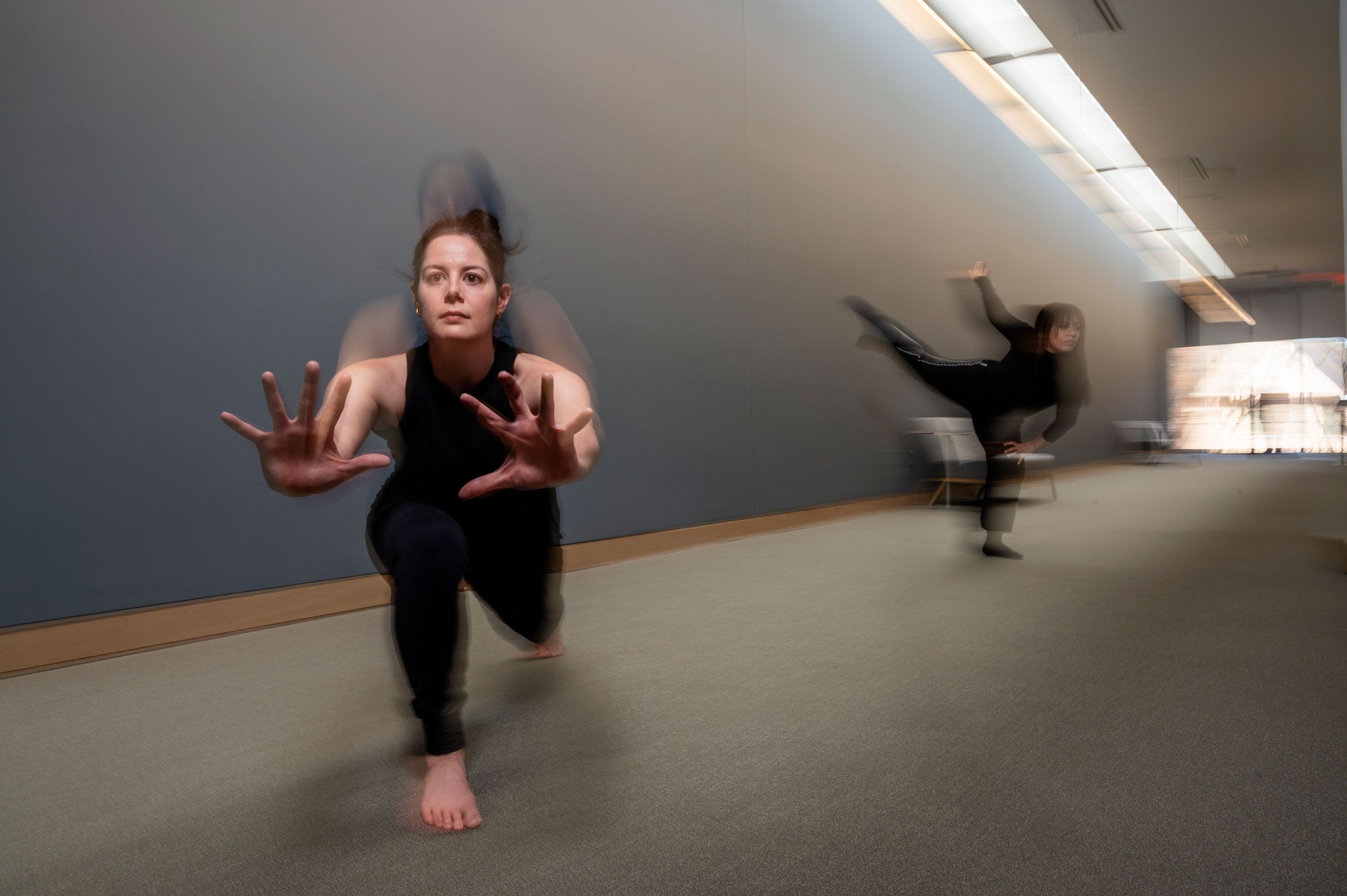 Lis Anderson and Tiffany Moss Hale dancing