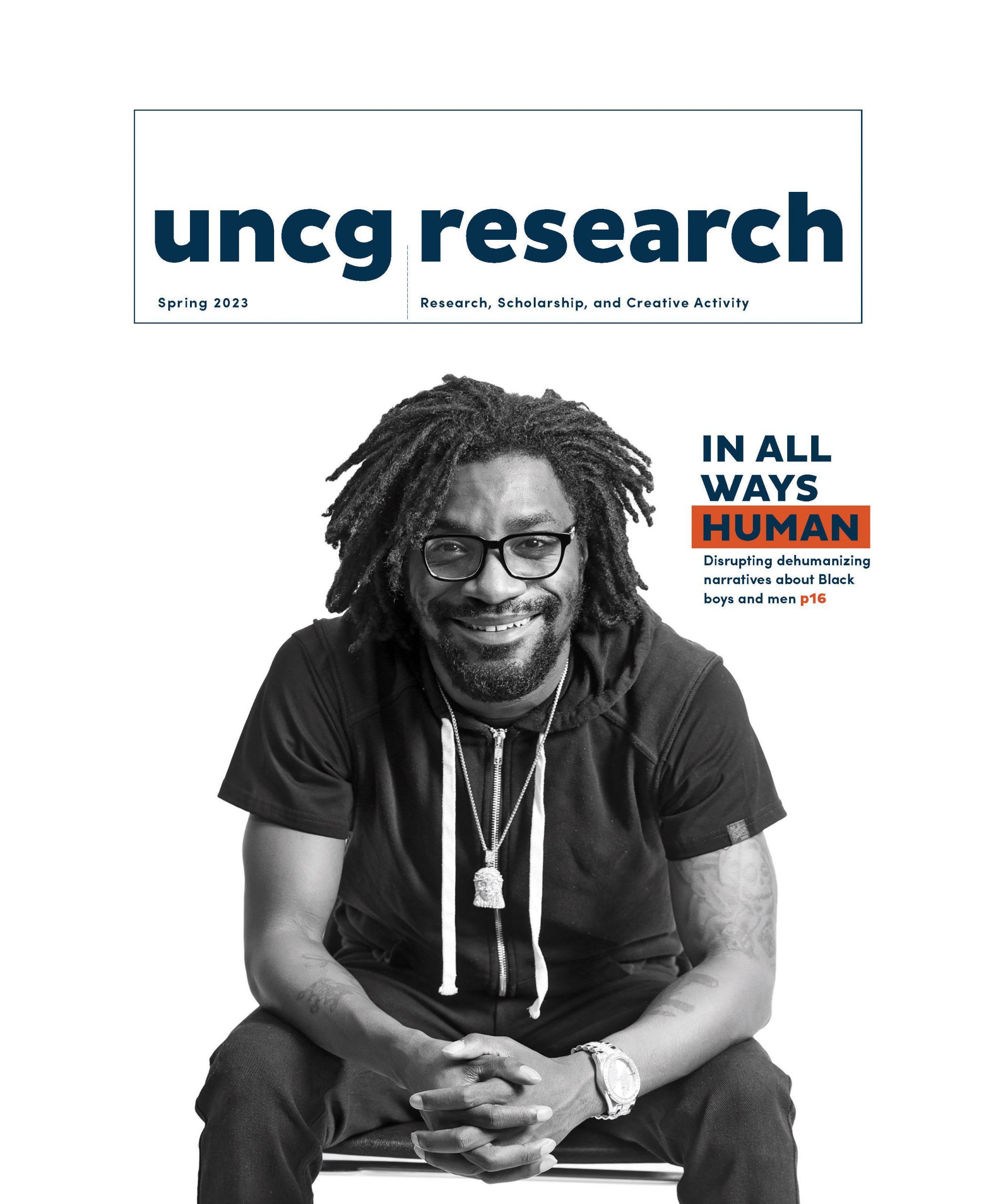 Cover of UNCG's 2023 Research Magazine