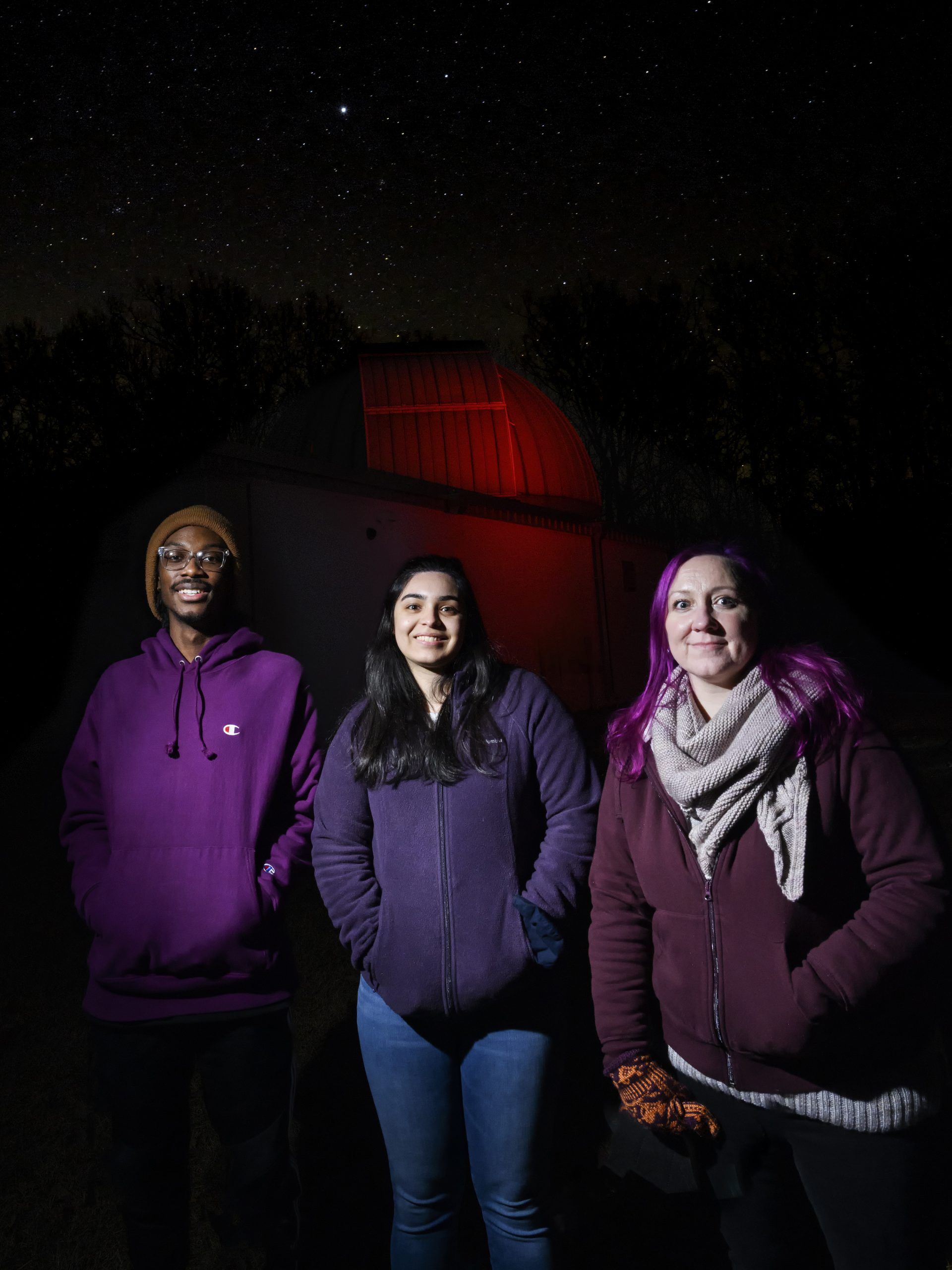 Dr. Aarnio and undergraduate students Kamara Culbreath and Marianna Juarez