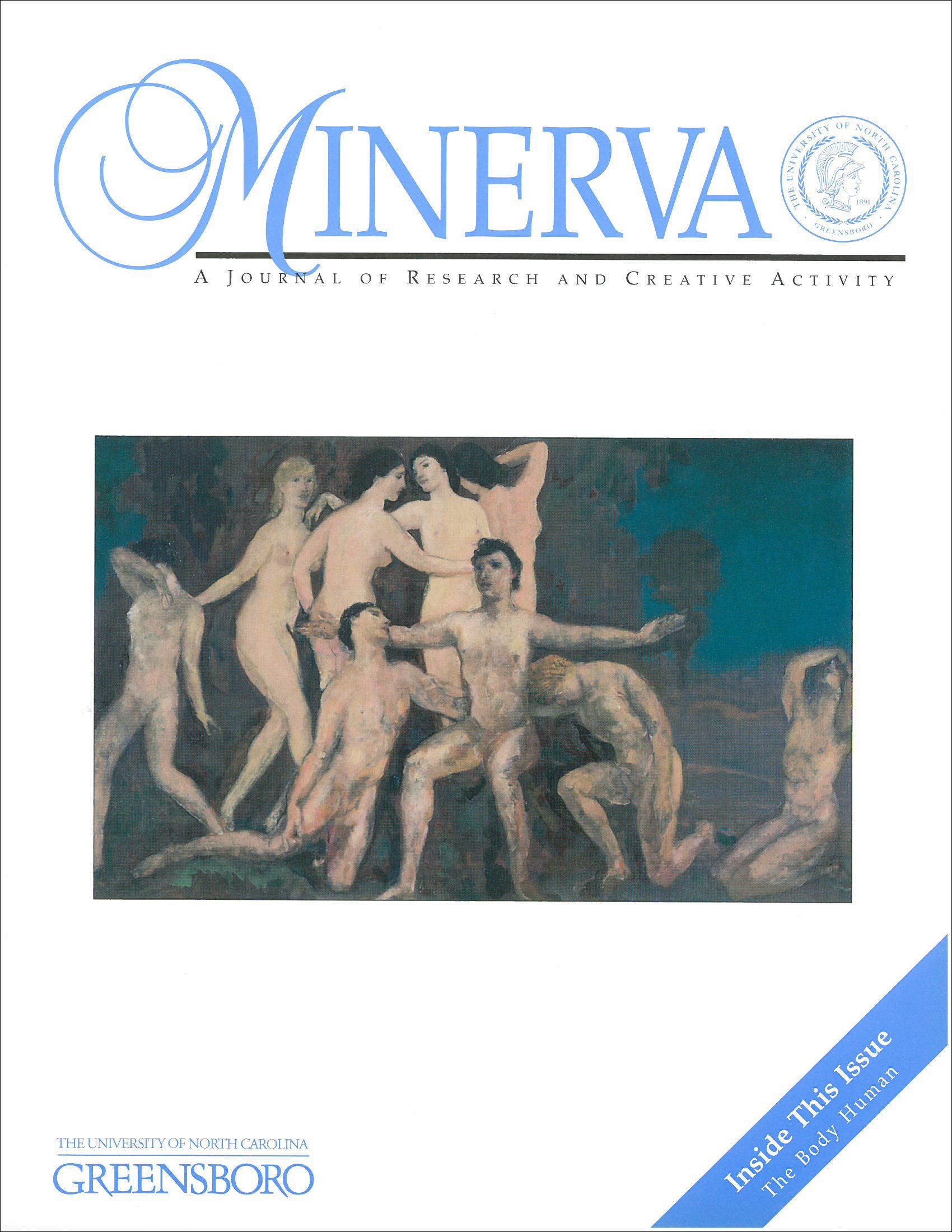 Cover of UNCG's Minerva Winter 2000 issue