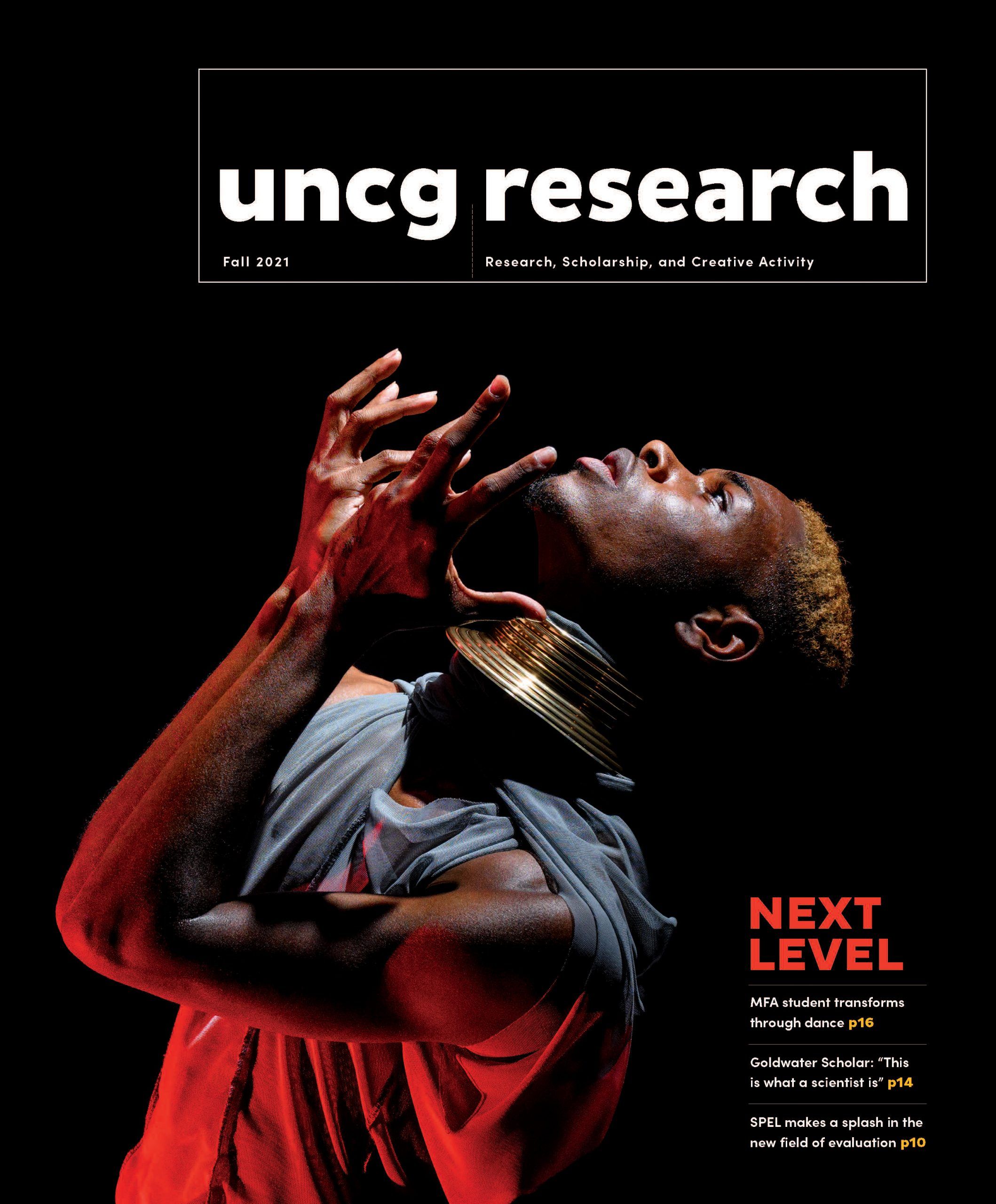 Cover of UNCG's Fall 2021 Research Magazine