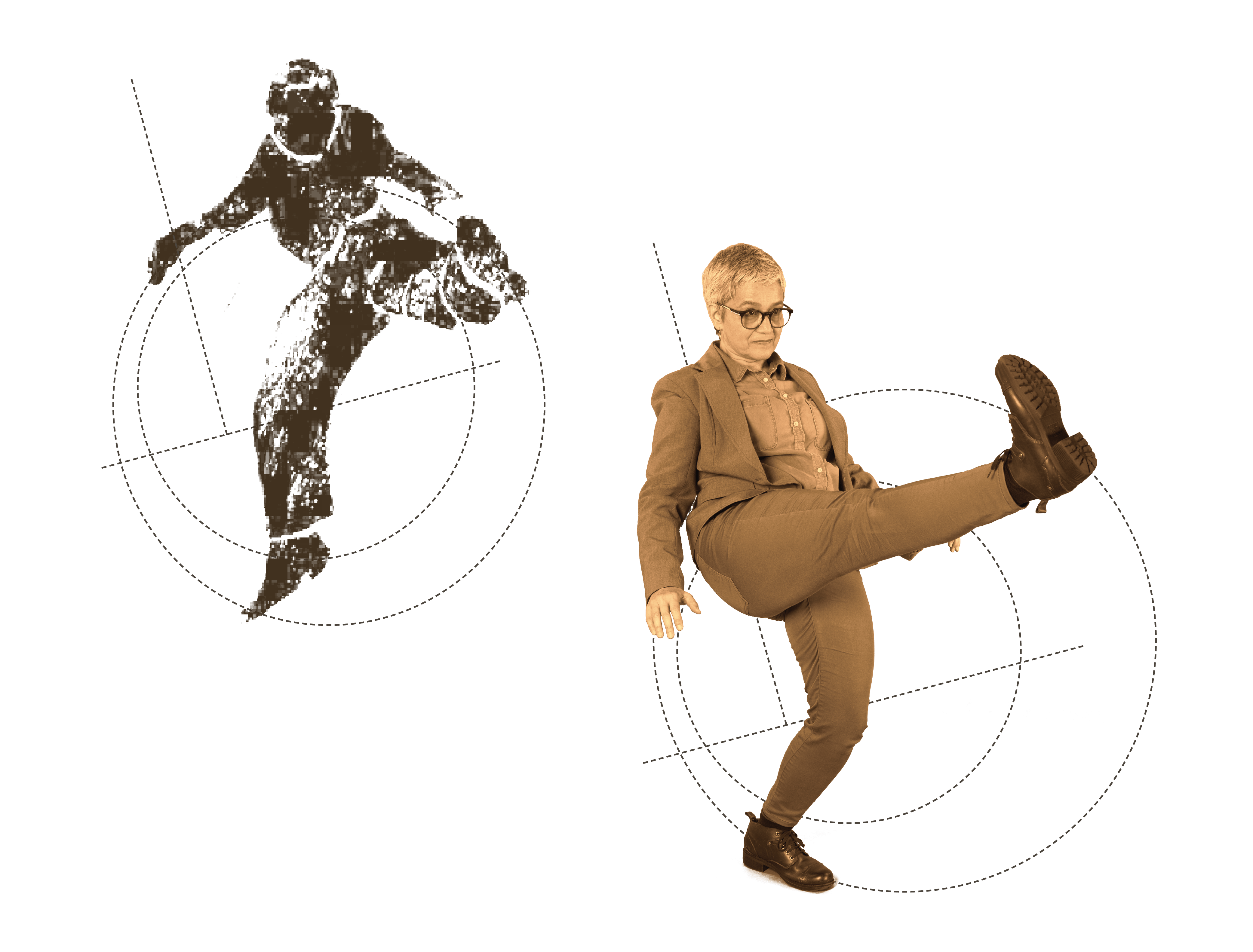 Höfling reenacts moves from a manuscript created by Mestre Vicente Pastinha.