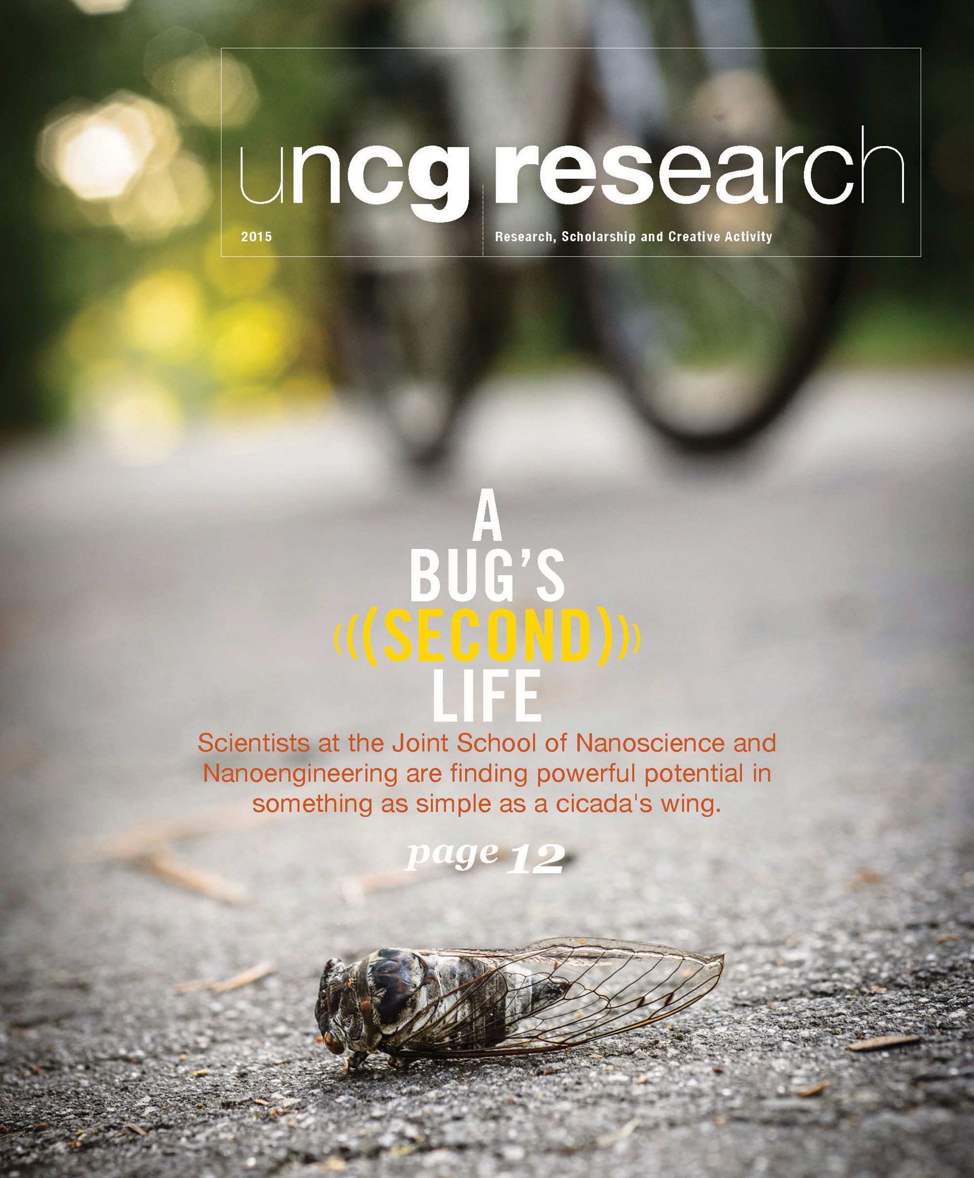 Cover of UNCG's Spring 2015 Research Magazine