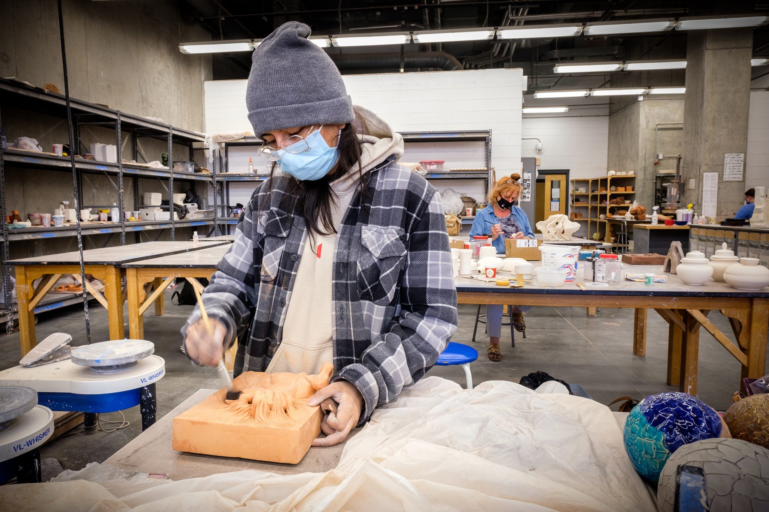 Cristal Zeballos sculpting