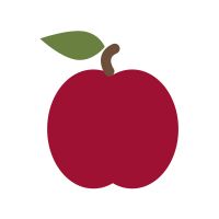 Clipart red apple