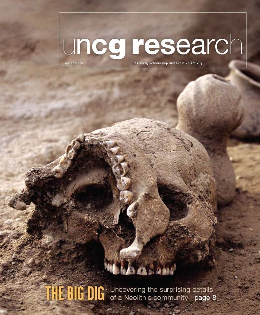 Cover of UNCG's Spring 2008 Research Magazine