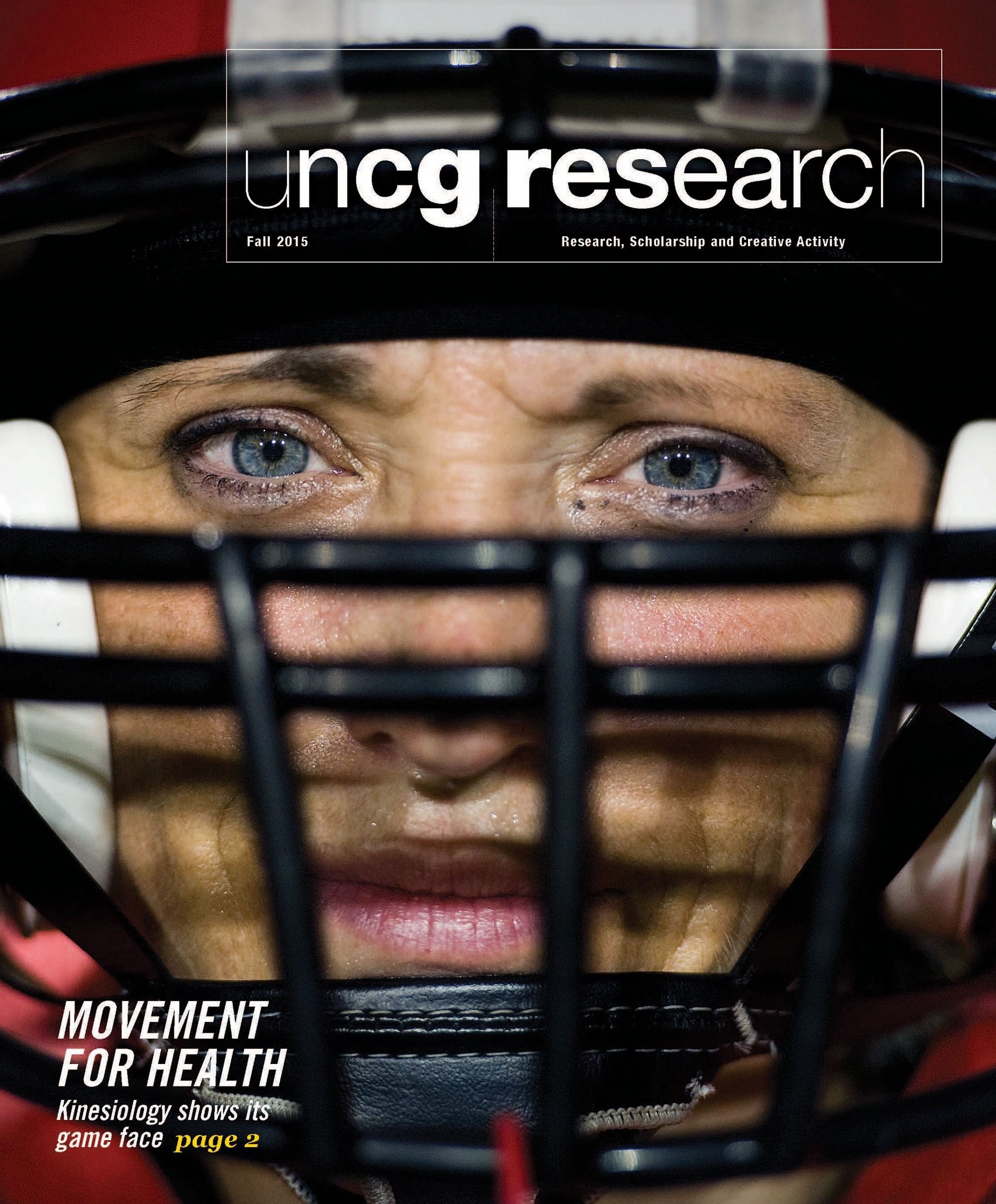 Cover of UNCG's Fall 2015 Research Magazine