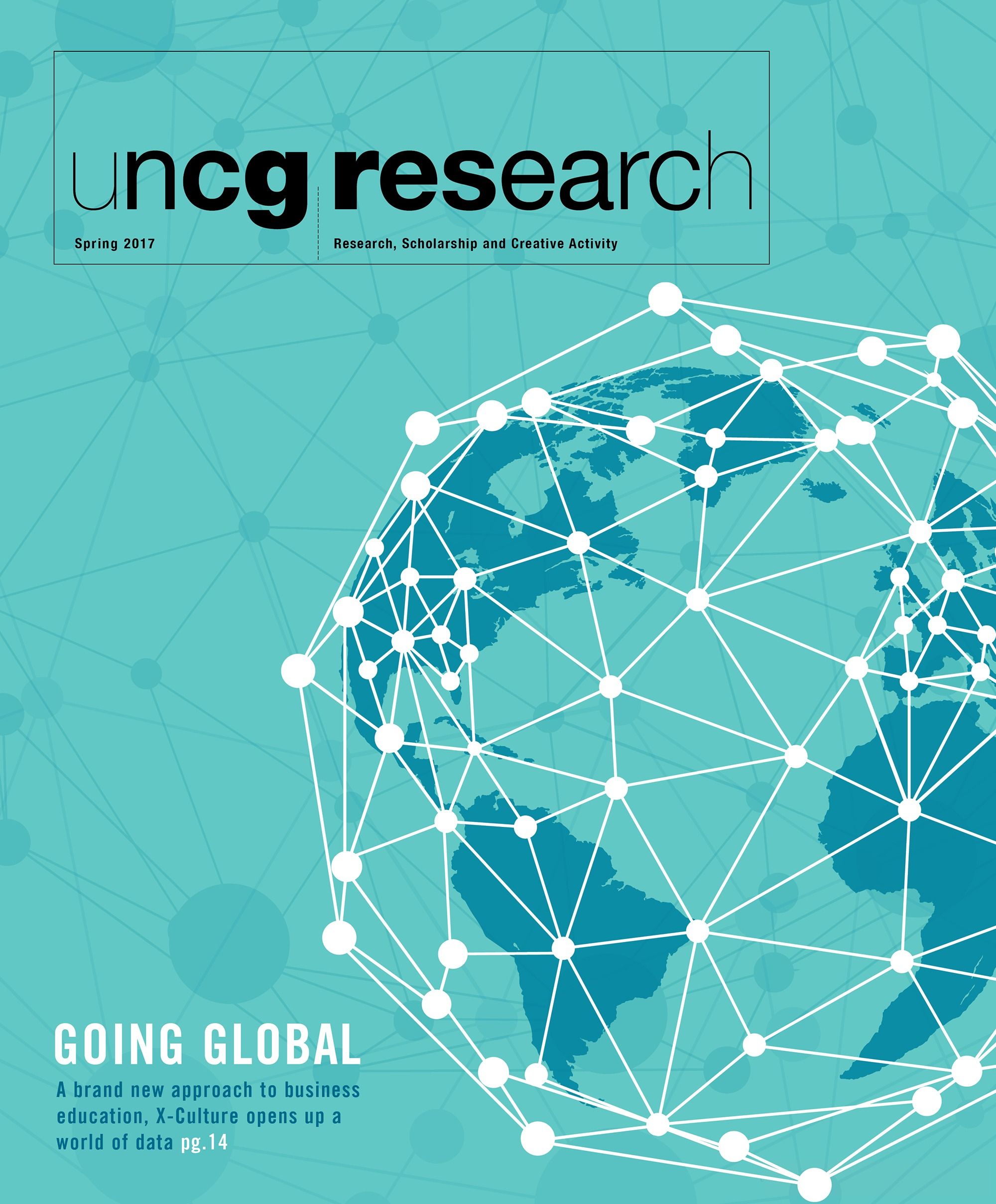 Cover of UNCG's Spring 2017 Research Magazine
