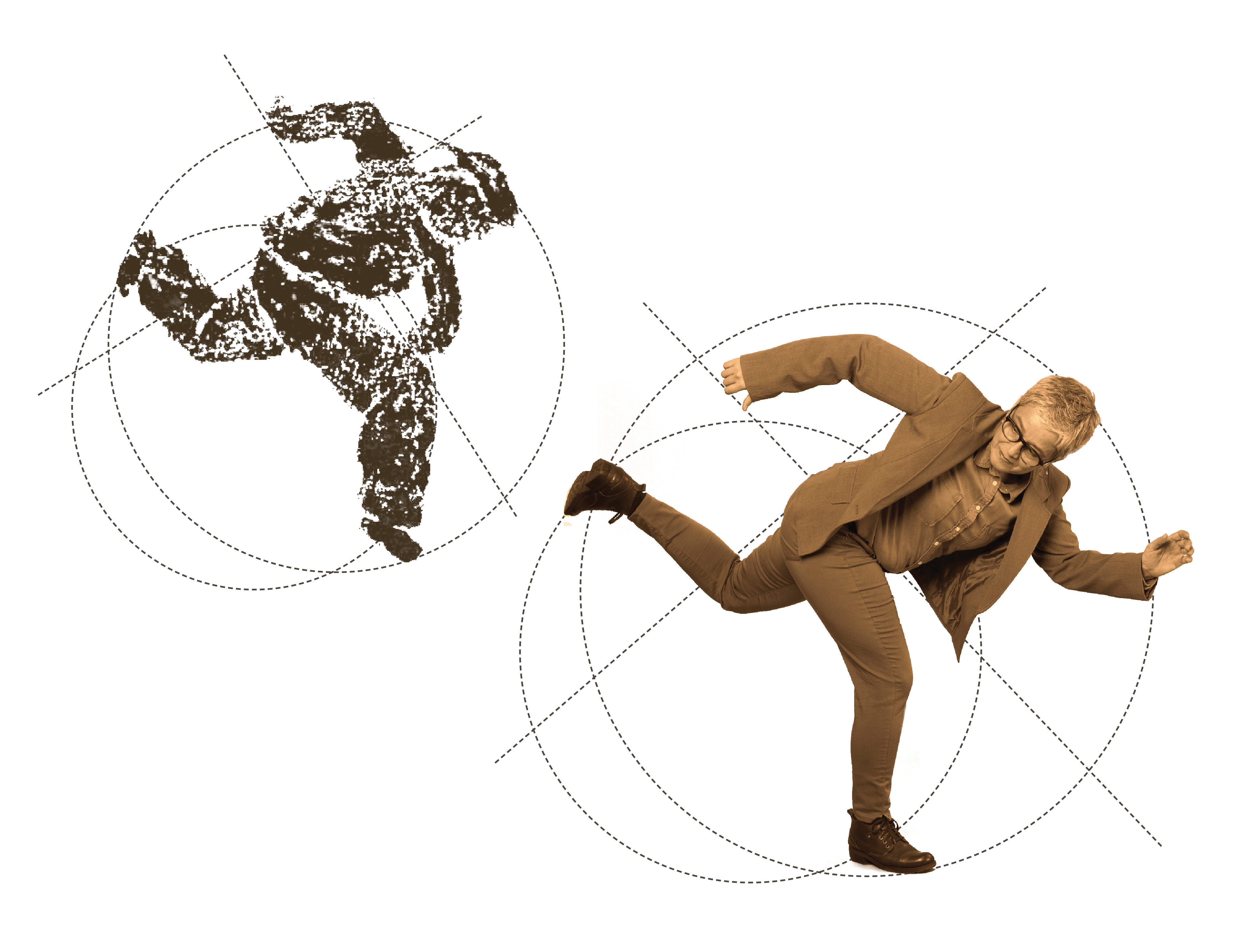 Höfling reenacts moves from a manuscript created by Mestre Vicente Pastinha.