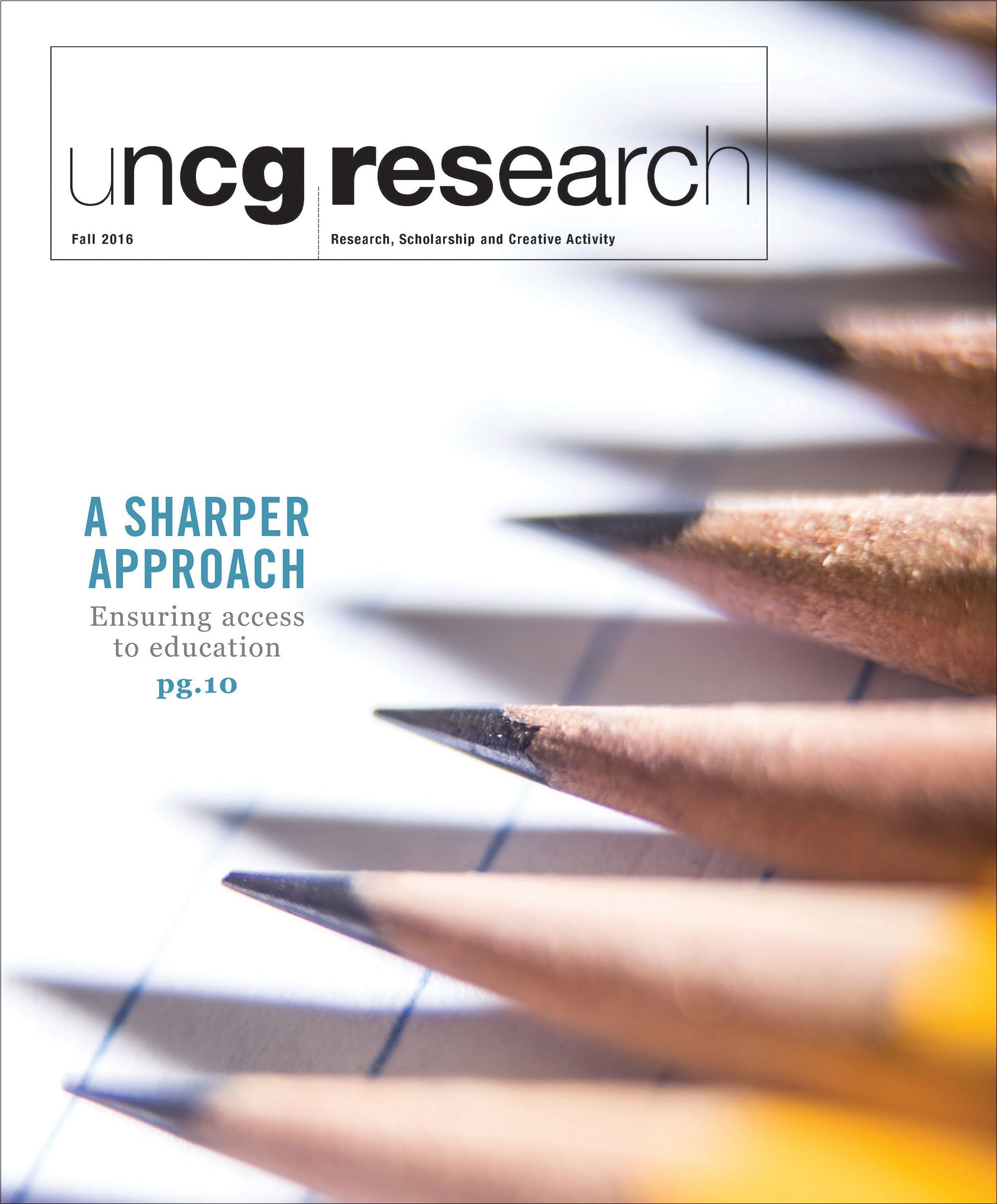 Cover of UNCG's Fall 2016 Research Magazine
