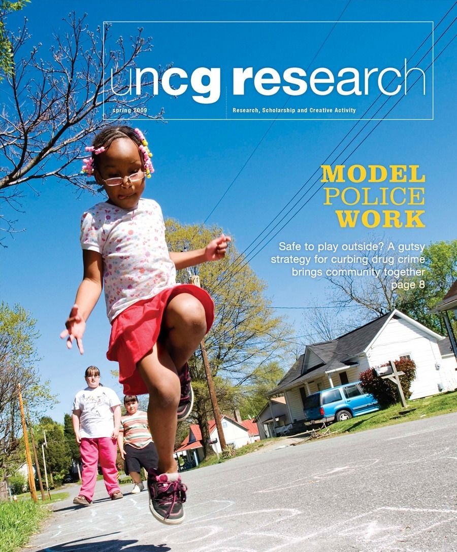 Cover of UNCG's Spring 2009 Research Magazine